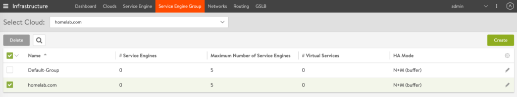 Service Engine Groups