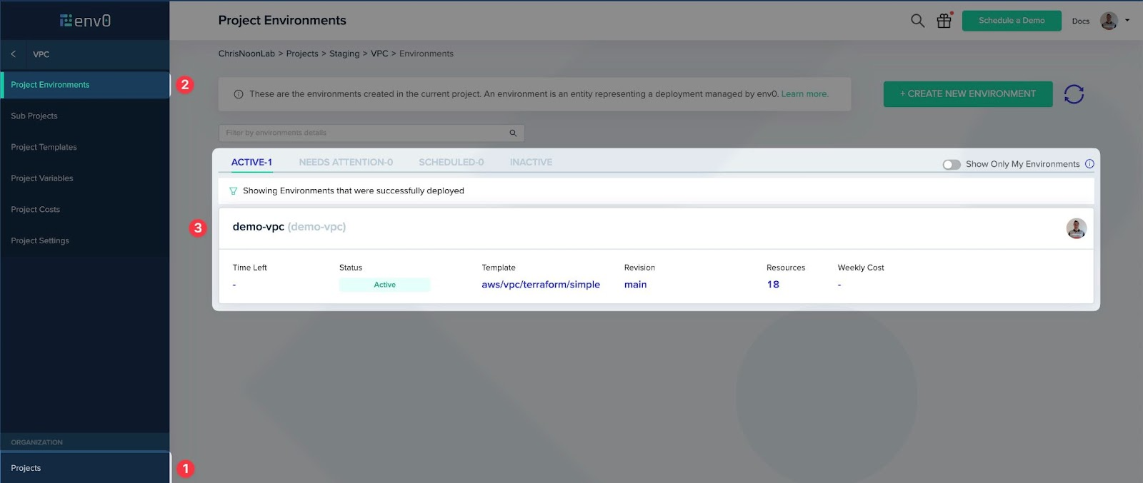 Project Environments